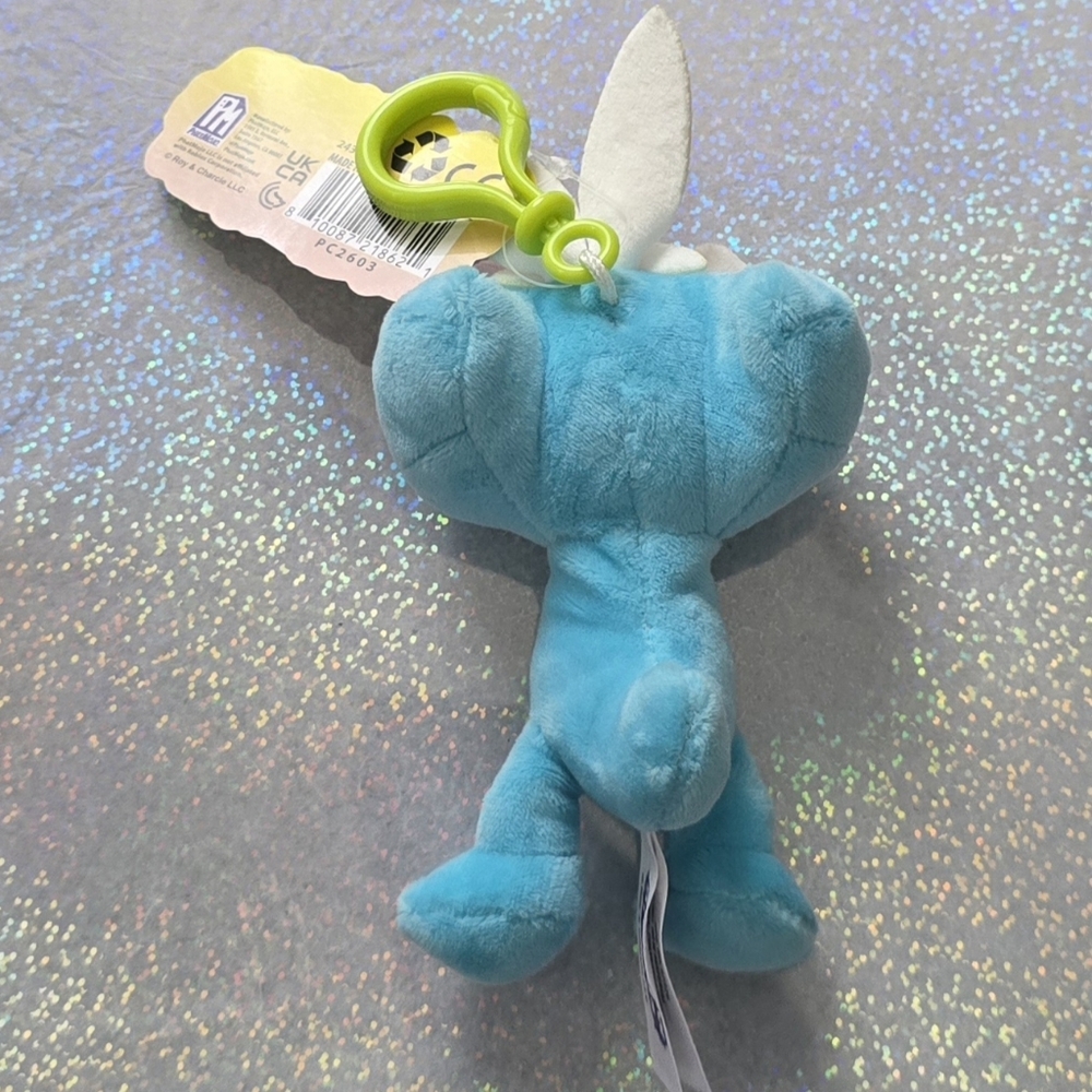 Rainbow Friens Light Blue Plush Keychain